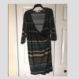 Multicolored Wrap Dress